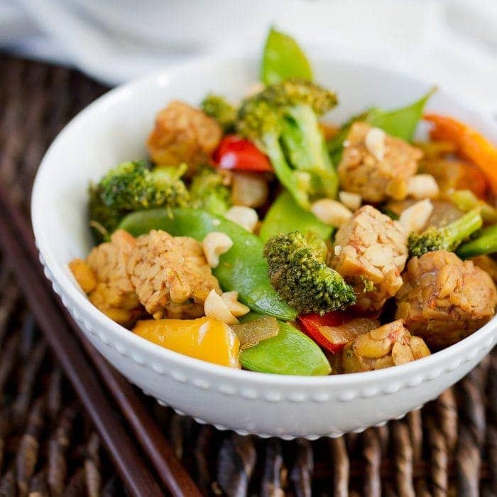 Easy Kung Pao Tempeh StirFry Eating Bird Food