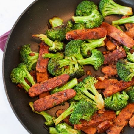 Teriyaki Tempeh and Broccoli 15 Minutes | Eating Bird Food