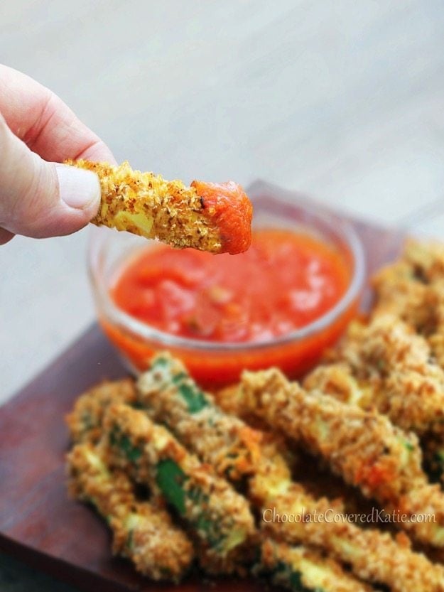 Healthy Crispy Baked Zucchini Fries Recipe