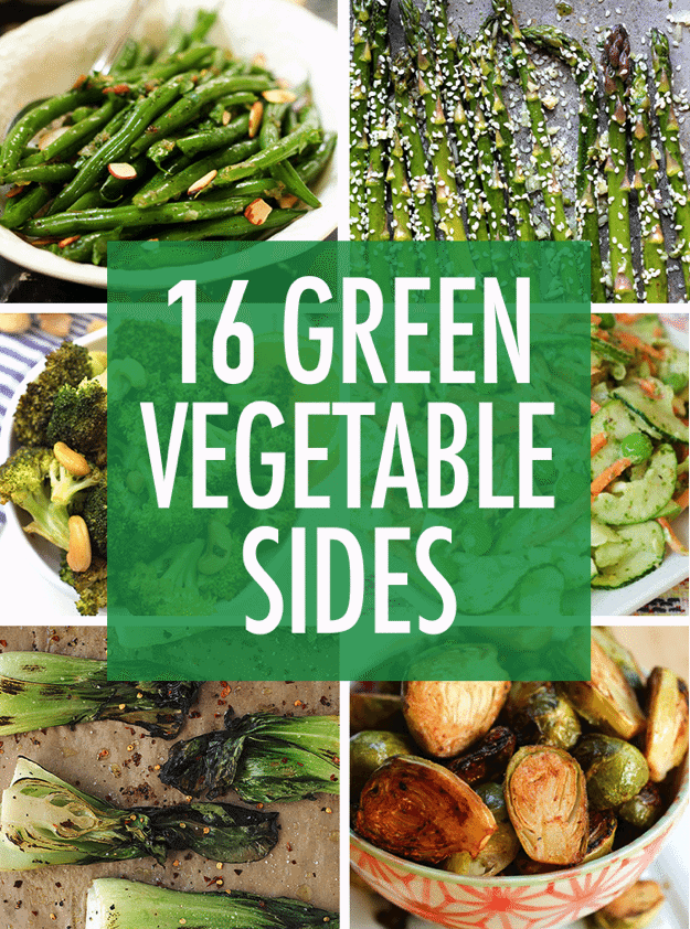 Bored with your side dish options? Switch things up (and eat a little healthier) with these green vegetable side dishes.