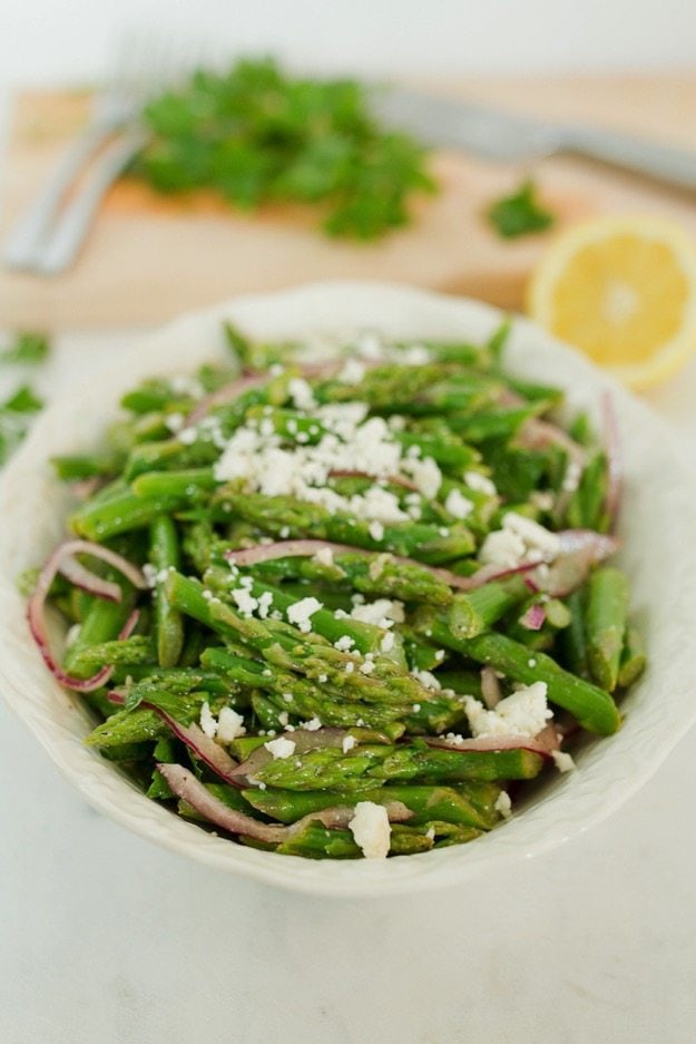 Asparagus Feta Salad Eating Bird Food