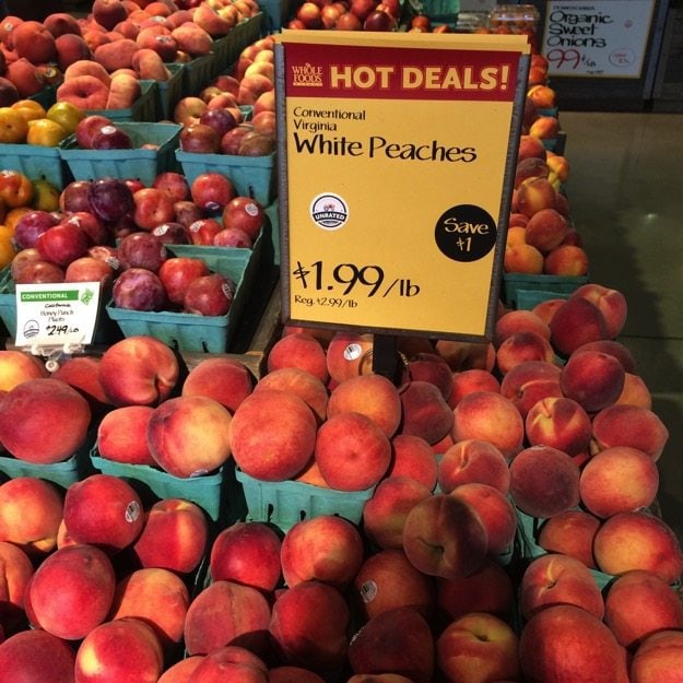 Peaches On Sale at Whole Foods Peaches On Sale at Whole Foods
