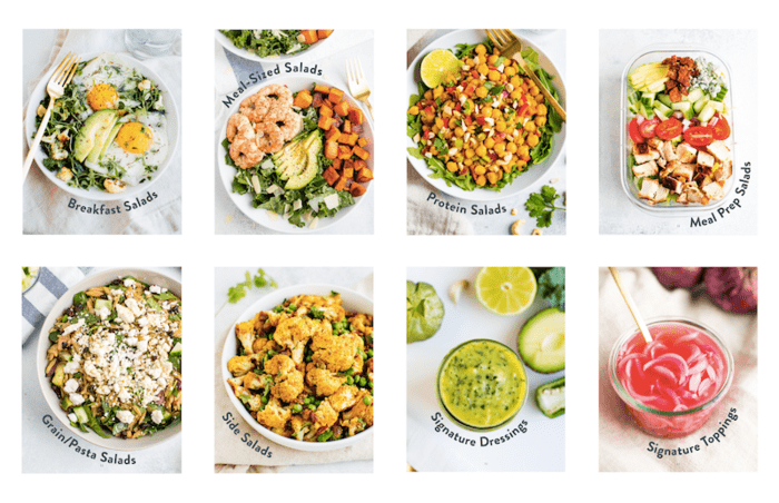 Salad Every Day ebook covers for each chapter