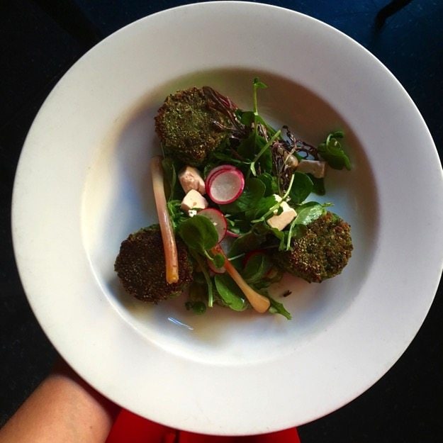 Spring Pea Falafel at Brewer's Art