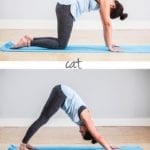 Morning yoga routine graphic.