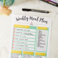 7 day healthy meal plan shopping list eating bird food all out of grocery list printable