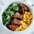 Maple Balsamic Tempeh Bowls with Pumpkin Rice - Eating Bird Food