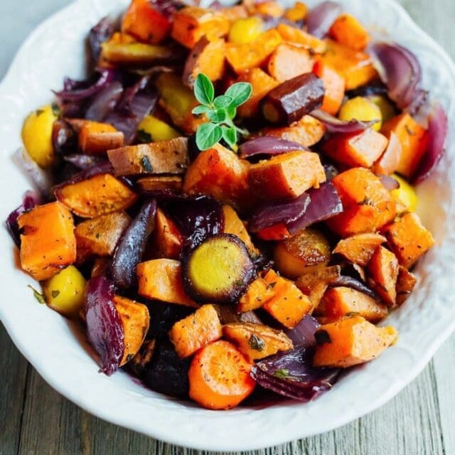 Easy Roasted Root Vegetables - Eating Bird Food