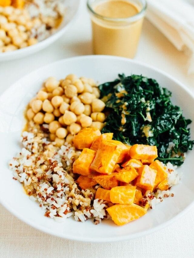 Kale and Sweet Potato Brown Rice Bowls Eating Bird Food