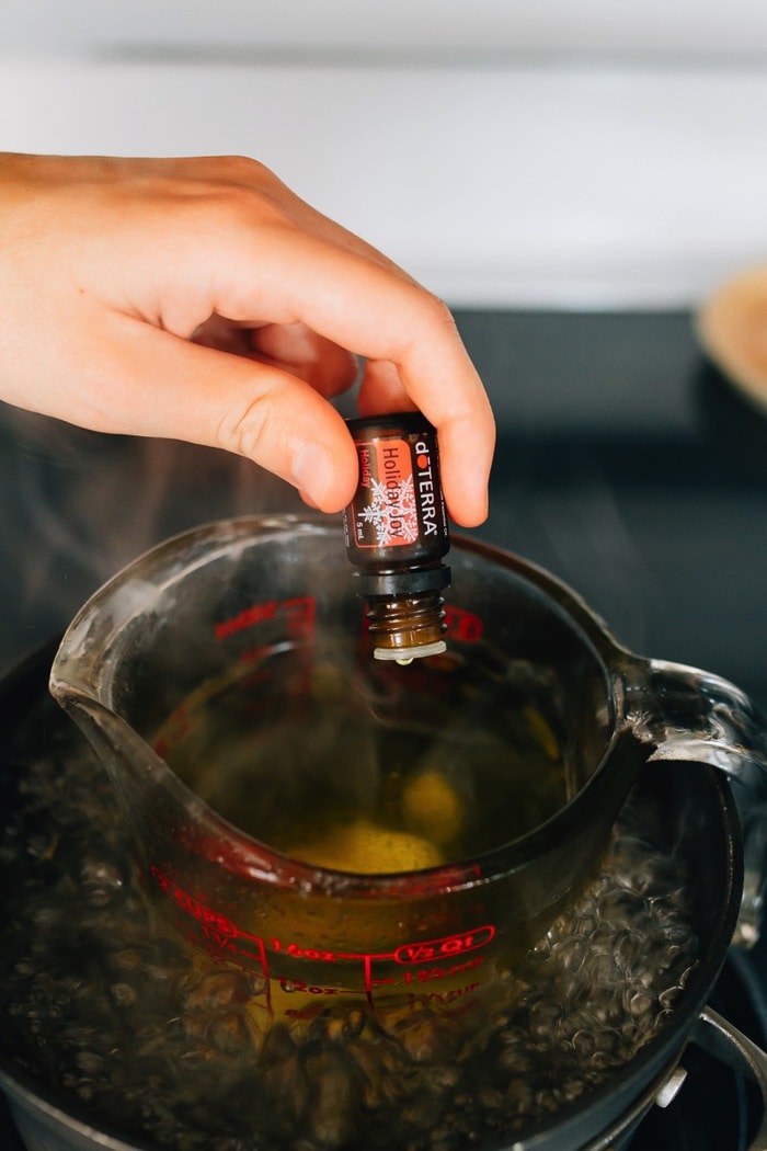 Homemade Mini Enamelware Mug Candles