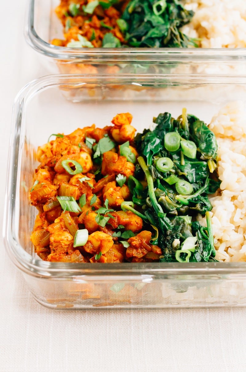 Chickpea Meal Prep Bowls - Green Healthy Cooking