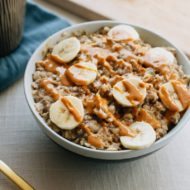 Peanut Butter Banana Chia Oatmeal