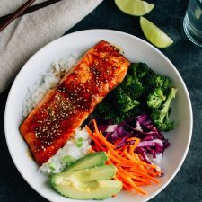 Teriyaki Salmon with Broccoli and Rice-image