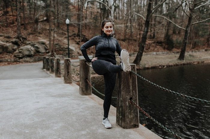 Do leg swings as part of your race day warm-up.