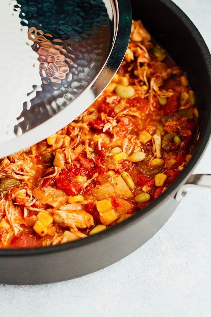 Healthy Brunswick Stew with Shredded Chicken | Eating Bird Food