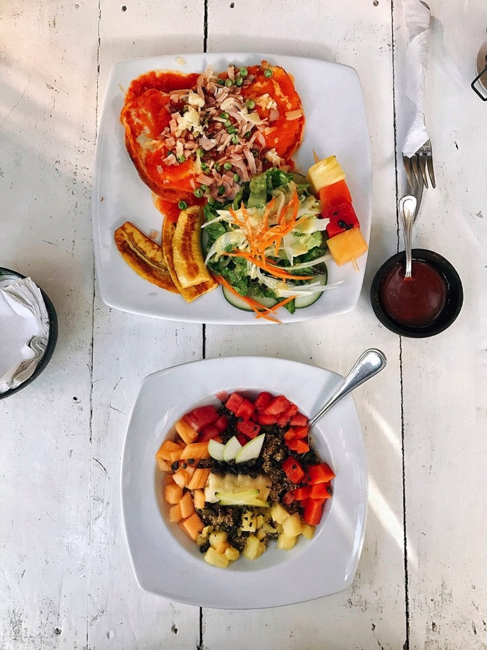 Breakfast at Cantopia in Tulum 