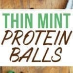 These Thin Mint Protein Balls taste like the girl scout cookie we all love, but are packed with good for you ingredients like dates, cashews and chocolate protein powder.