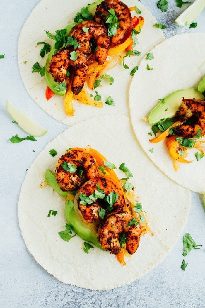Sheet Pan Shrimp Fajitas Eating Bird Food