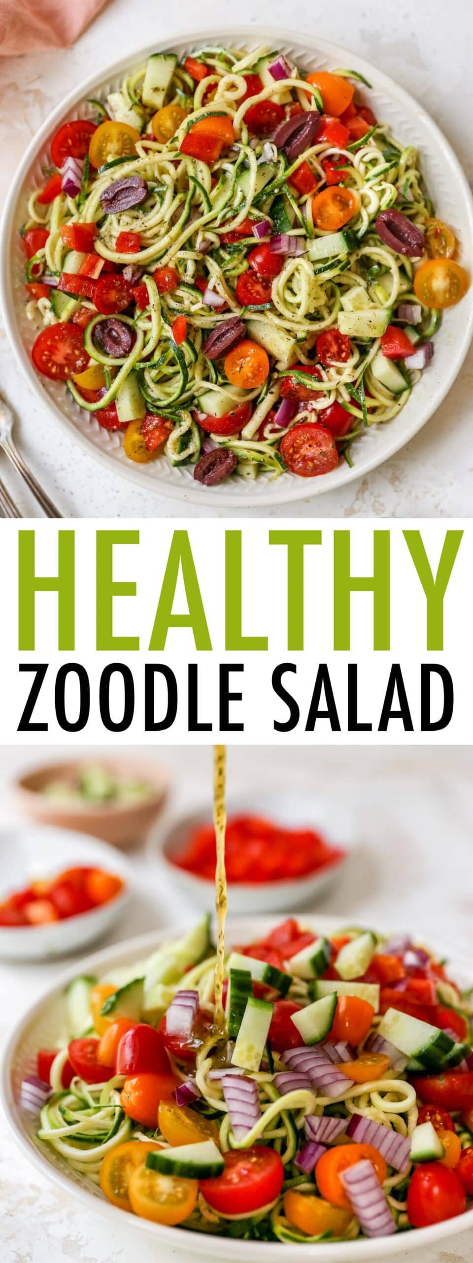 Zoodle Salad w/ Italian Dressing Eating Bird Food