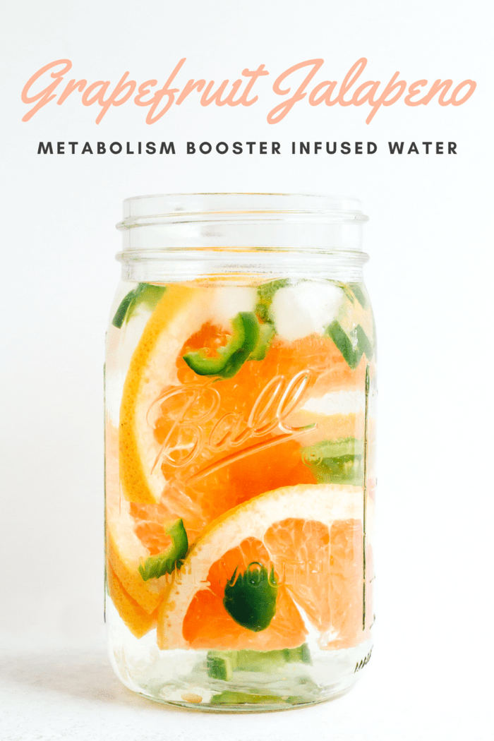 Grapefruit Jalapeño Infused Water // Metabolism Booster 