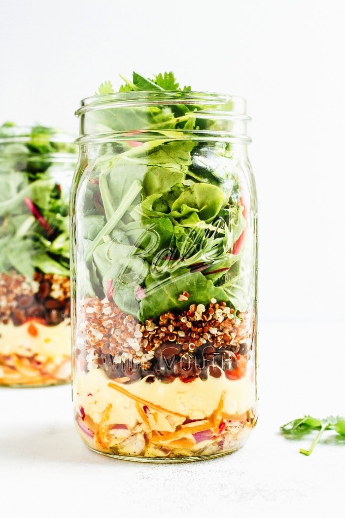 Black Bean Fiesta Mason Jar Salad