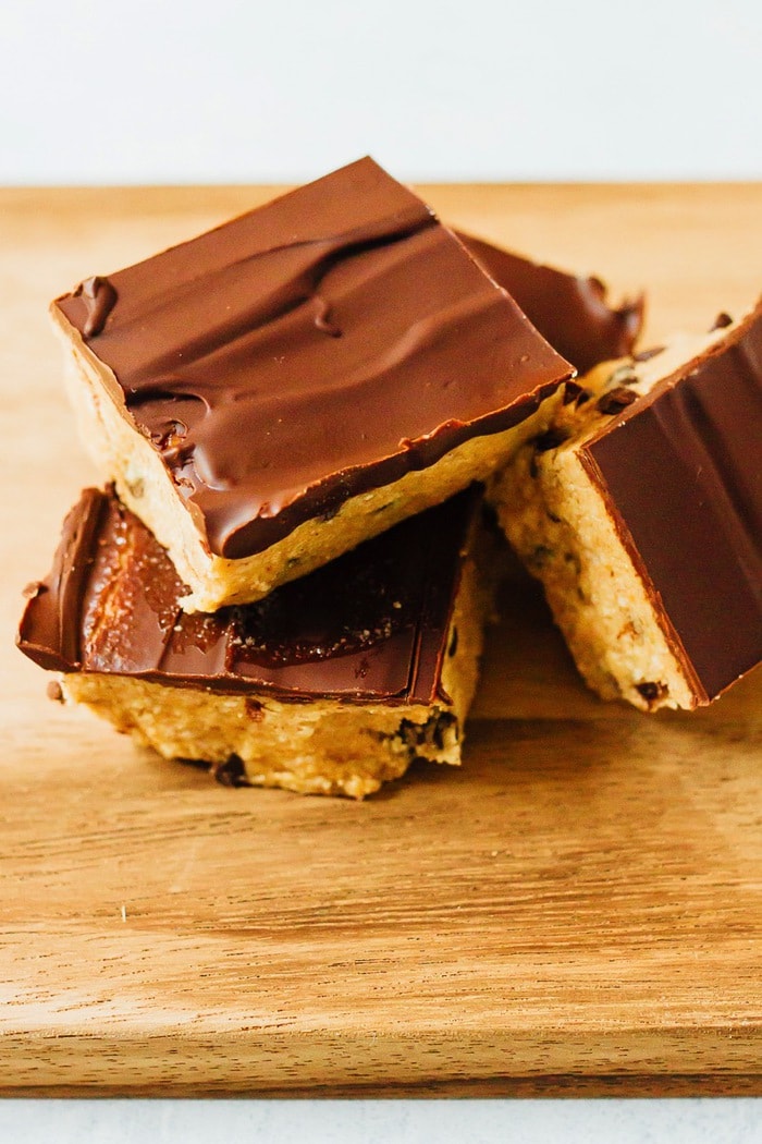 No Bake VEGAN GLUTEN-FREE Cookie Dough Bars