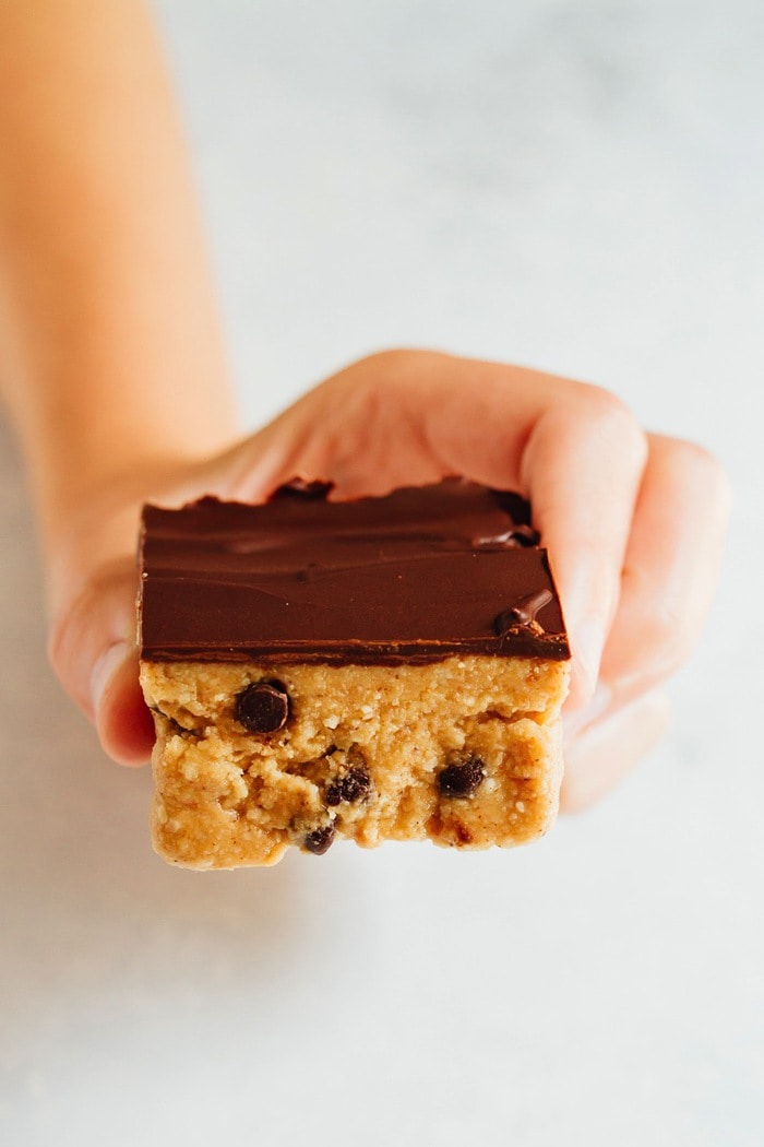 No Bake VEGAN GLUTEN-FREE Cookie Dough Bars