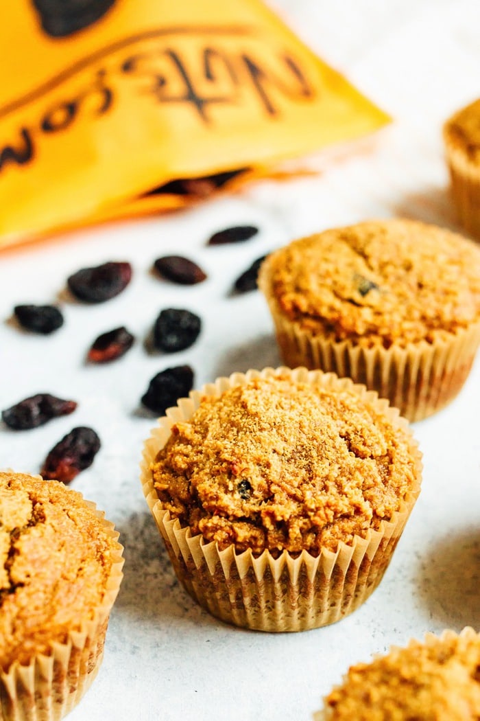 Healthy Carrot Raisin Muffins with Almond Flour | Eating Bird Food
