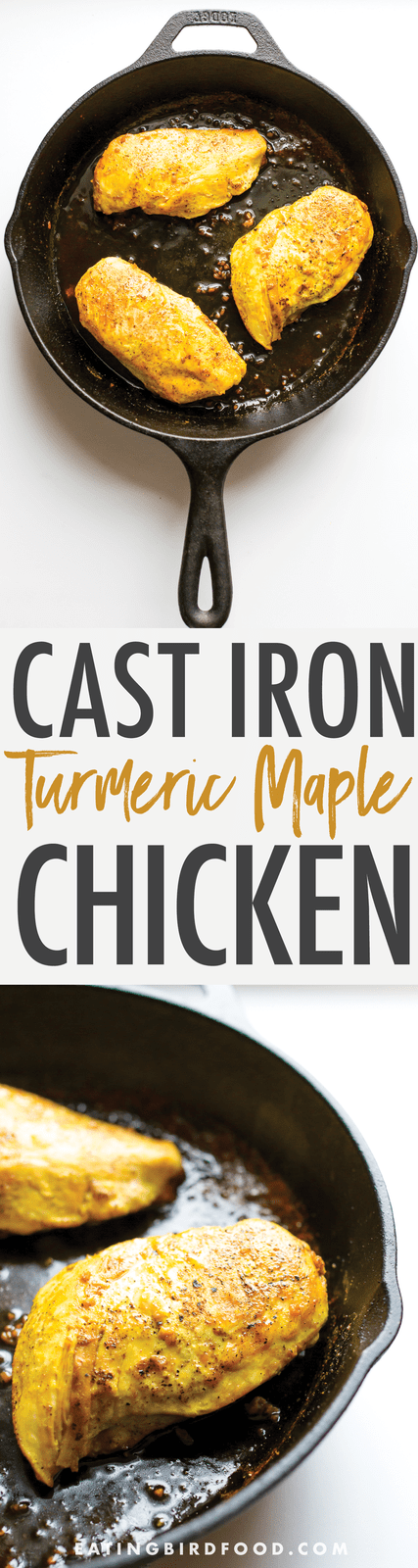 Perfectly sweet and savory, this maple turmeric chicken is a delicious way to give your body an extra anti-inflammatory boost. Great for meal prep!