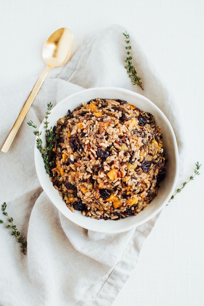 Wild Rice Stuffing with Sweet Cherries - Eating Bird Food