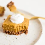 No Bake Pumpkin Pie Bars (Vegan + Gluten Free) - Eating Bird Food