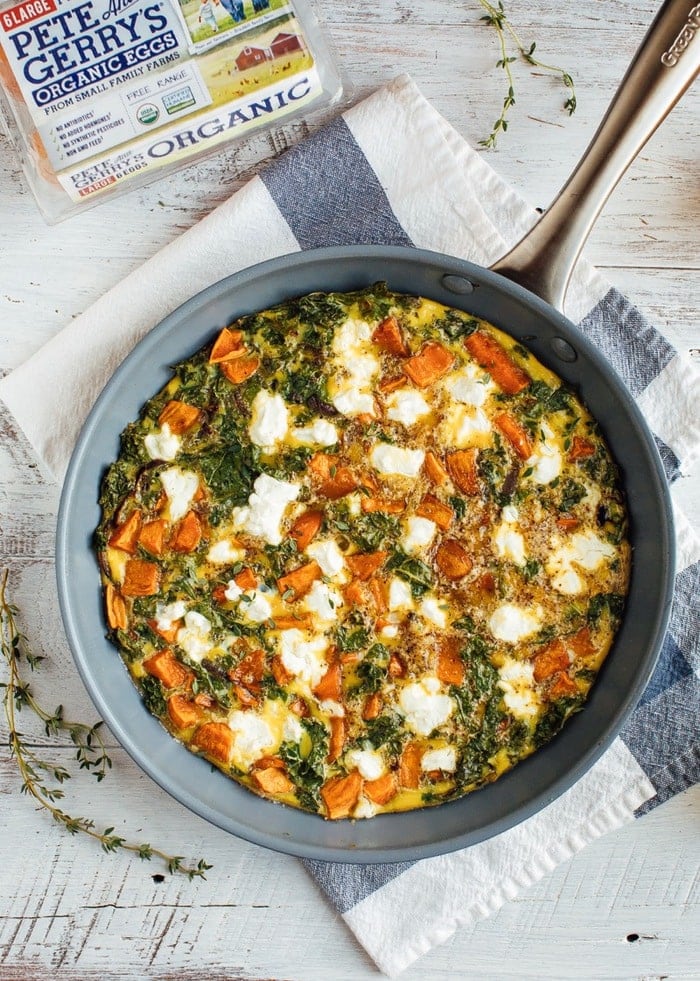 Roasted Sweet Potato Kale Frittata Eating Bird Food