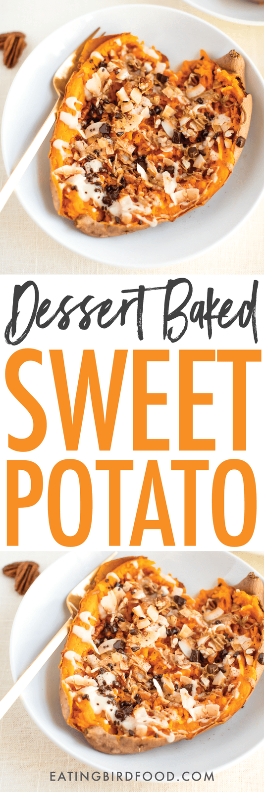 Dessert Baked Sweet Potato Eating Bird Food