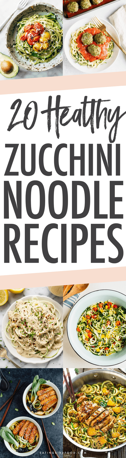 HEALTHY Zucchini Noodle Recipes