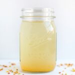 Ginger Spice Apple Cider Vinegar Drink in a mason jar.