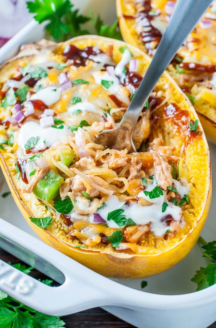 bbw chicken spaghetti squash