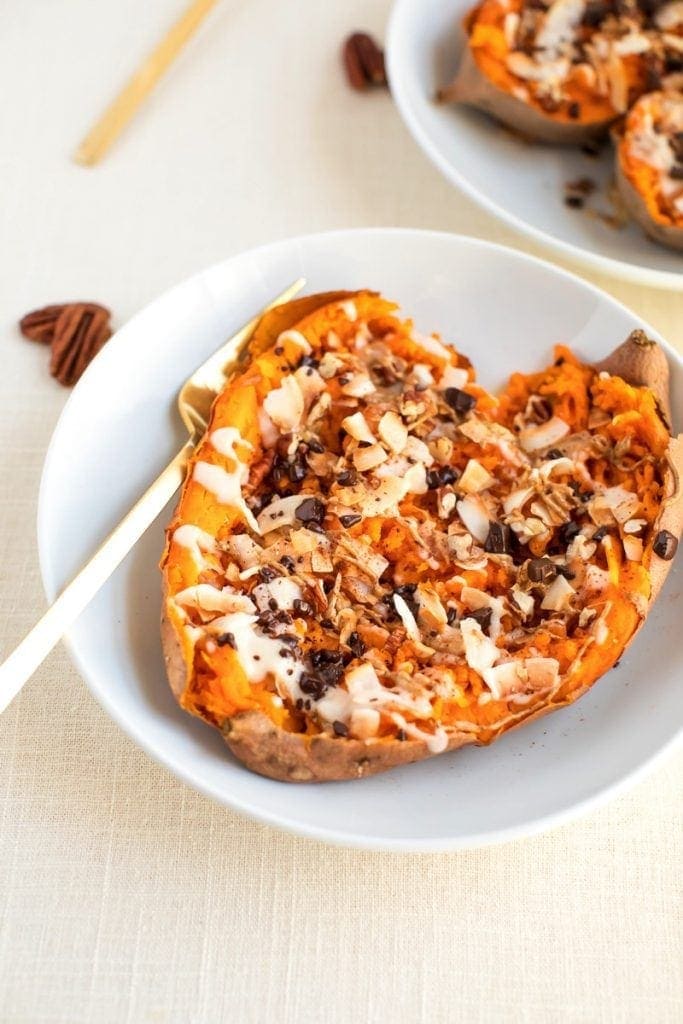 Dessert Baked Sweet Potato