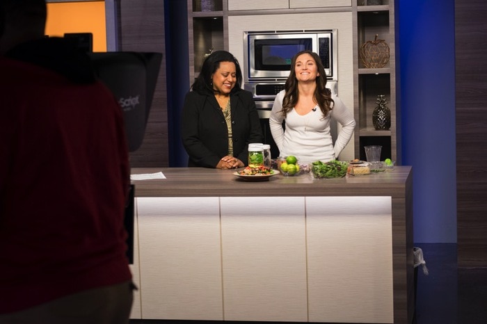 Brittany Mullins of Eating Bird Food on CBS6 News Virginia This Morning // Making Mason Jar Salads Brittany Mullins of Eating Bird Food on CBS6 News Virginia This Morning // Making Mason Jar Salads