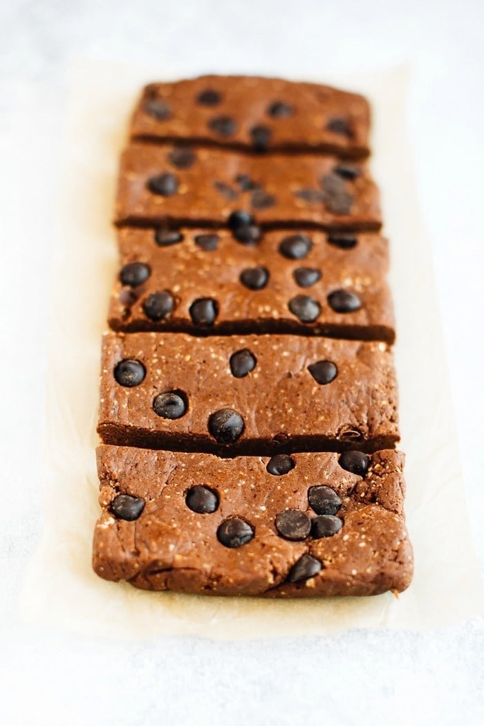 Homemade Peanut Butter Chocolate Protein Bars