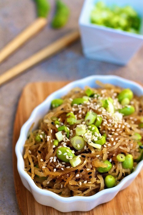 sesame seed spaghetti squash