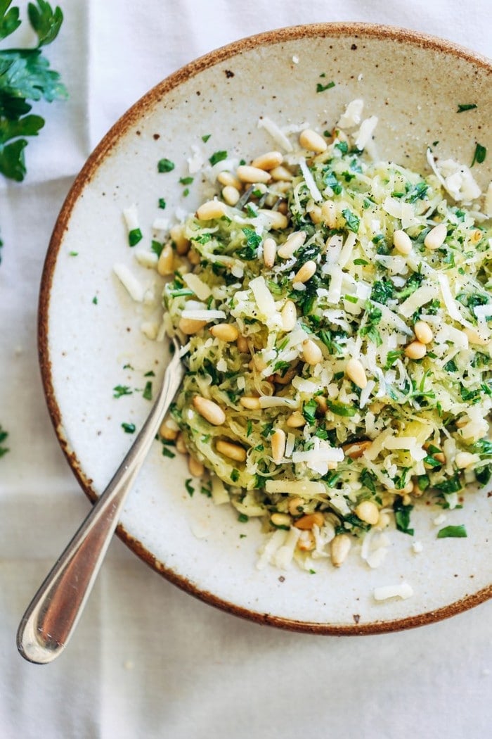 spaghetti squash with chicken and spinach