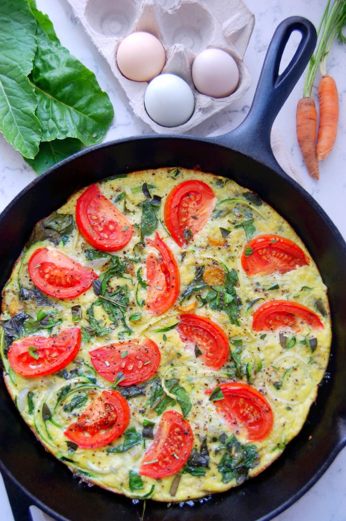 zucchini noodle frittata