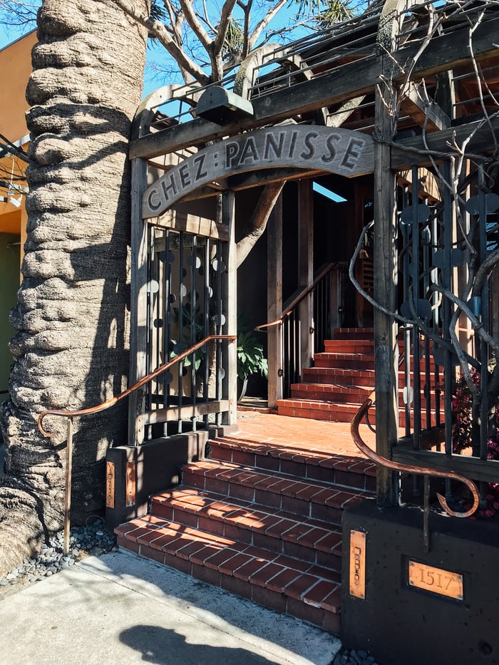 Entry to Chez Panisse restaurant.