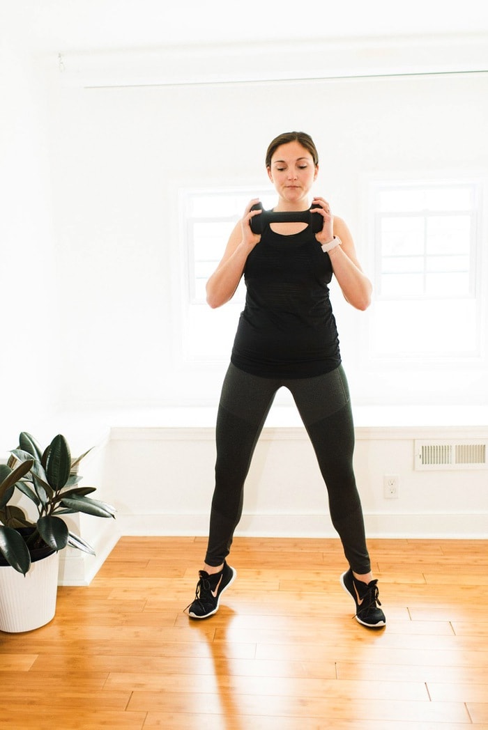 Sumo Squats with Heels Raised 