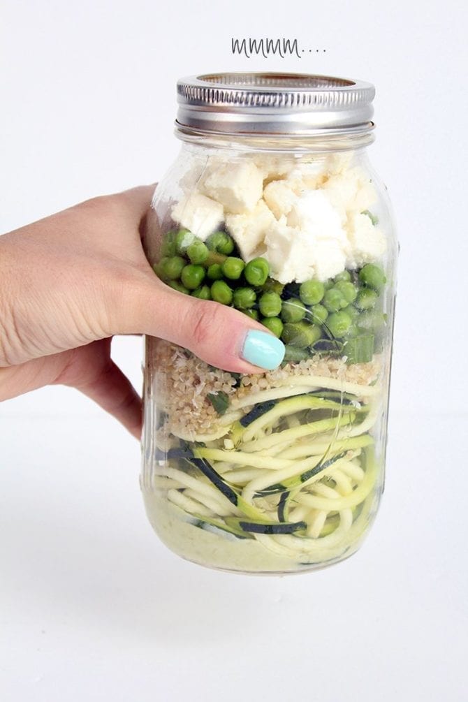 Chicken Avocado Club Mason Jar Salad - Eating Bird Food