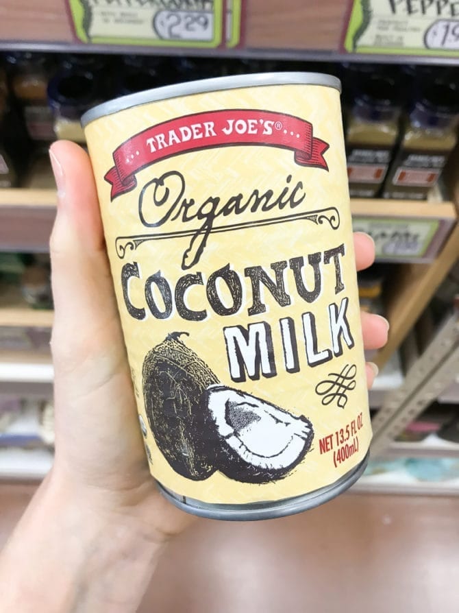 Can of organic coconut milk.