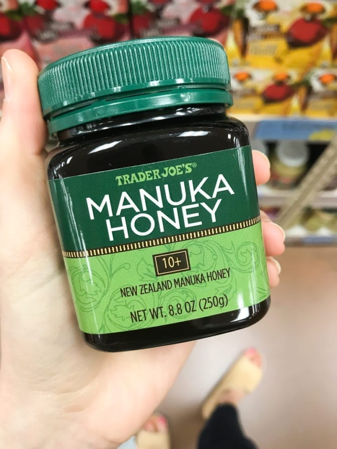 Jar of Manuka Honey from Trader Joe's.