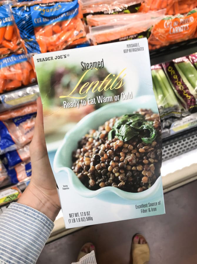 Package of Steamed Lentils.