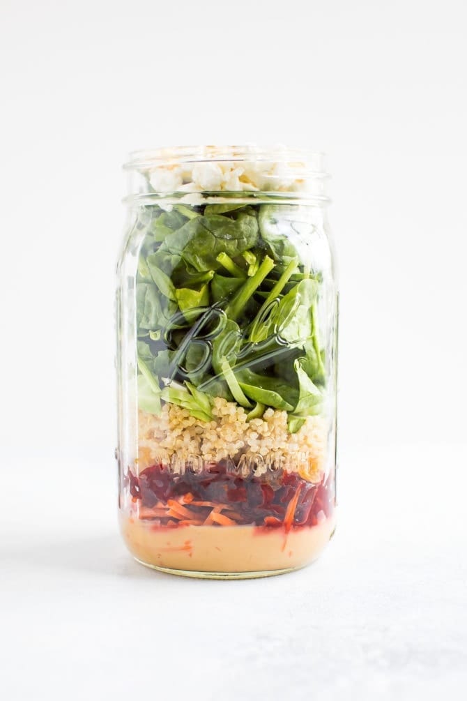 Beet Power Mason Jar Salad