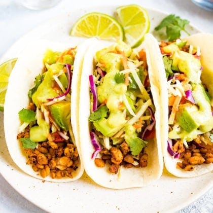 Vegan Tempeh Tacos